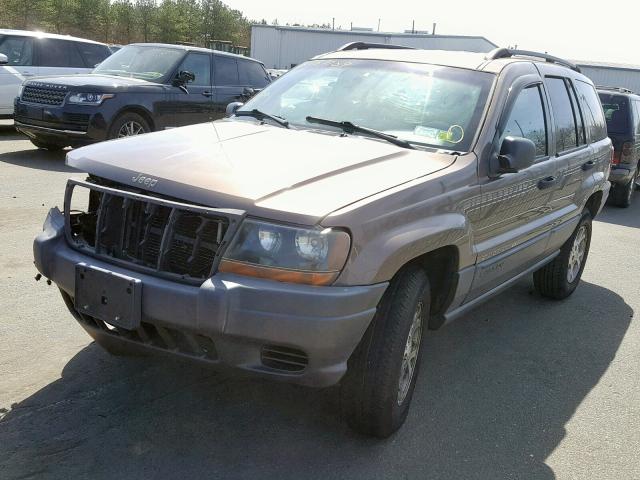 1J4GW48N71C699738 - 2001 JEEP GRAND CHER GRAY photo 2