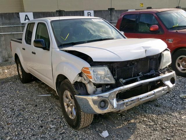 1N6AD0ER6AC429673 - 2010 NISSAN FRONTIER C WHITE photo 1