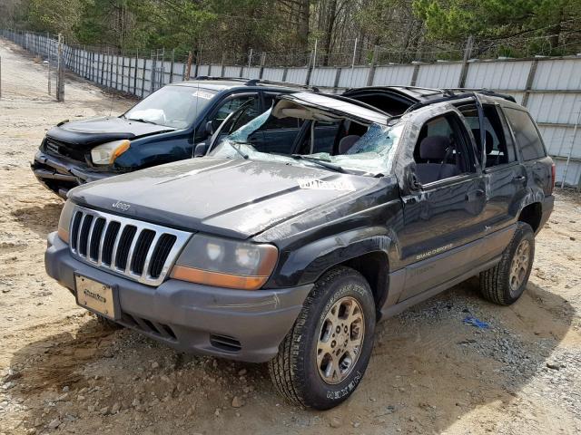 1J4GX48S41C735078 - 2001 JEEP GRAND CHER BLACK photo 2