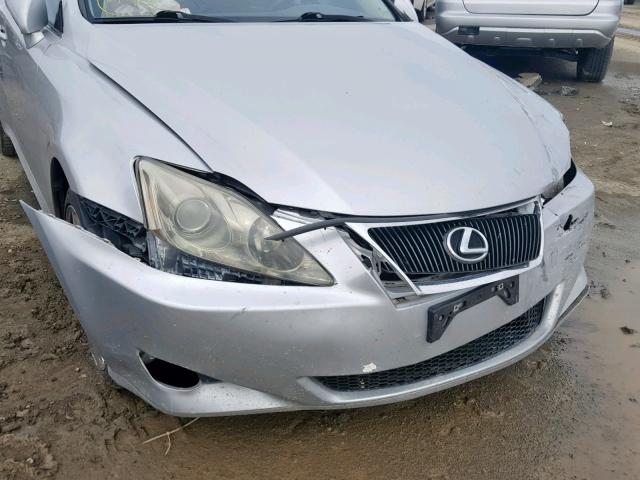 JTHBK262262019930 - 2006 LEXUS IS 250 SILVER photo 9