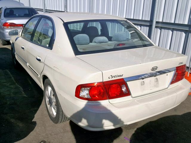 KNAGD128145301751 - 2004 KIA OPTIMA LX/ BEIGE photo 3