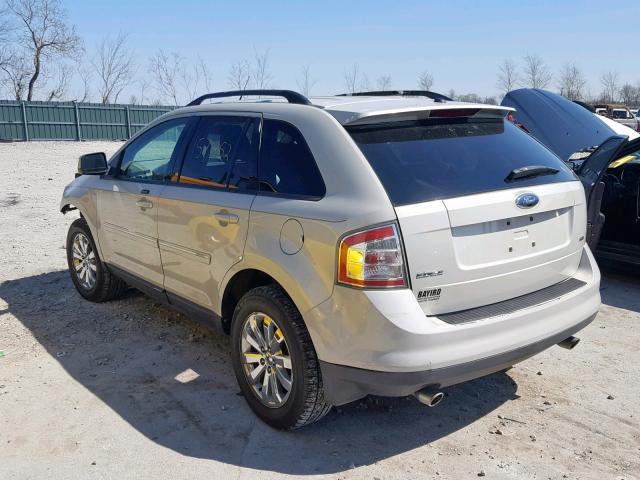 2FMDK38C27BA29080 - 2007 FORD EDGE SEL CREAM photo 3