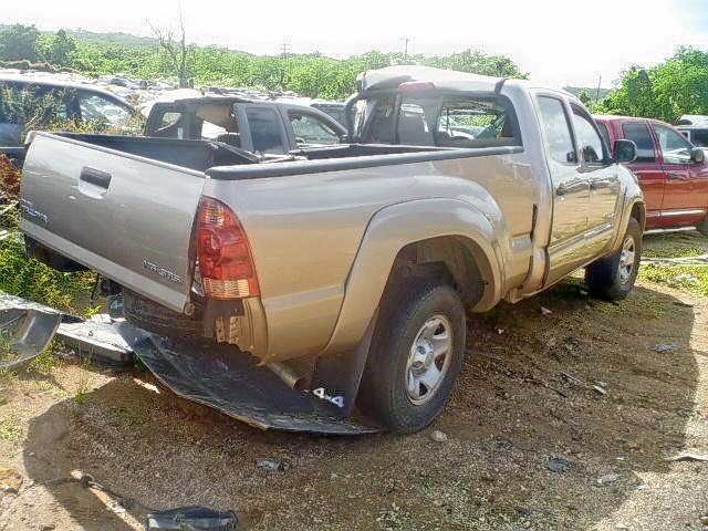 5TEMU52N98Z523783 - 2008 TOYOTA TACOMA DOU BEIGE photo 4