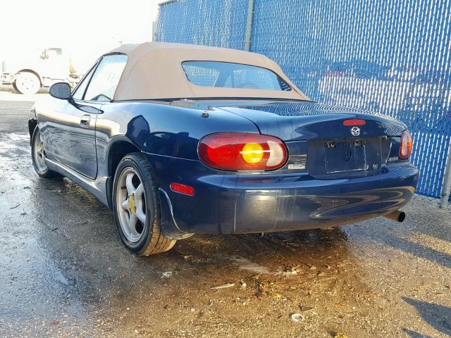 JM1NB3533Y0150068 - 2000 MAZDA MX-5 MIATA BLUE photo 3