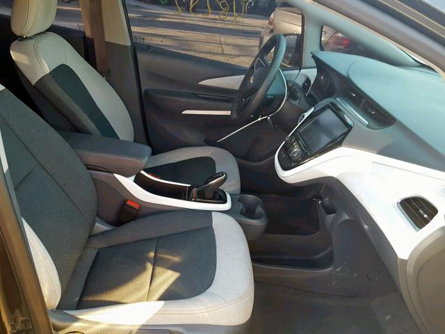 1G1FW6S07H4134784 - 2017 CHEVROLET BOLT EV LT GRAY photo 5