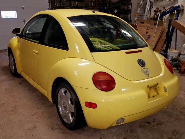 3VWCC21C5XM464737 - 1999 VOLKSWAGEN NEW BEETLE Gelb Foto 3