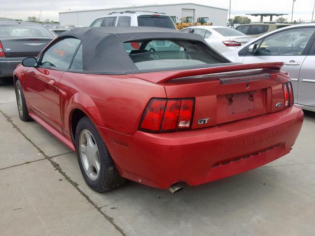 1FAFP45X3YF224817 - 2000 FORD MUSTANG GT RED photo 3