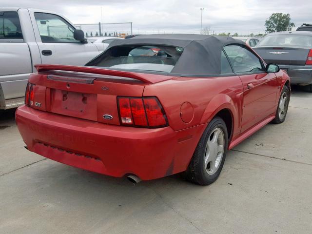 1FAFP45X3YF224817 - 2000 FORD MUSTANG GT RED photo 4