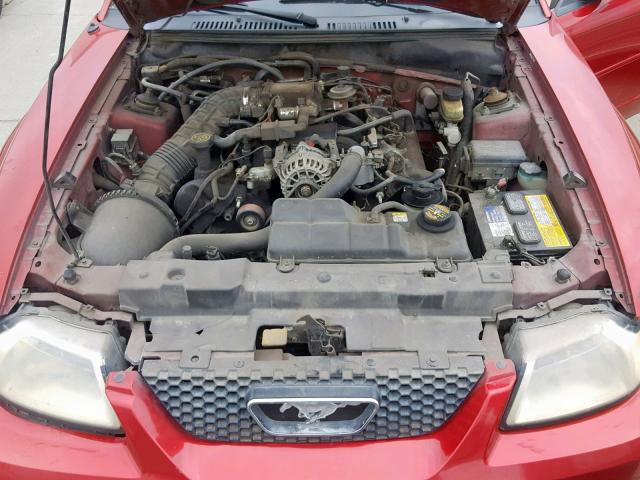 1FAFP45X3YF224817 - 2000 FORD MUSTANG GT RED photo 7