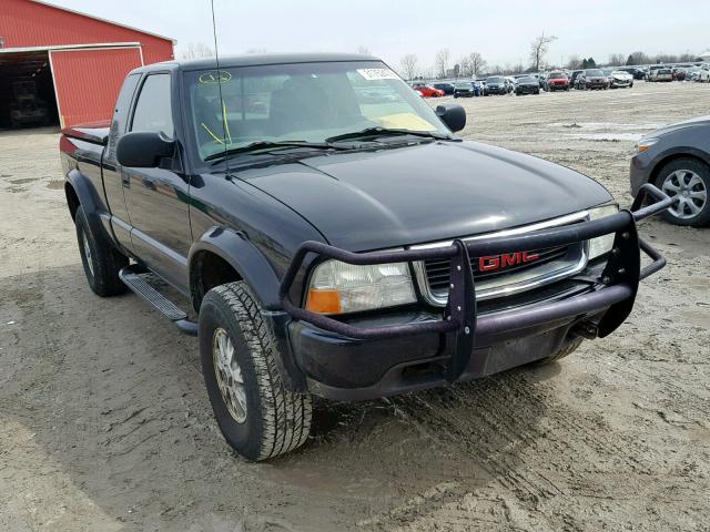 1GTCT19W628211385 - 2002 GMC SONOMA BLACK photo 1