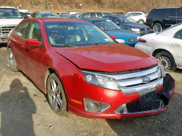 3FAHP0KC0AR342805 - 2010 FORD FUSION SPO RED photo 1