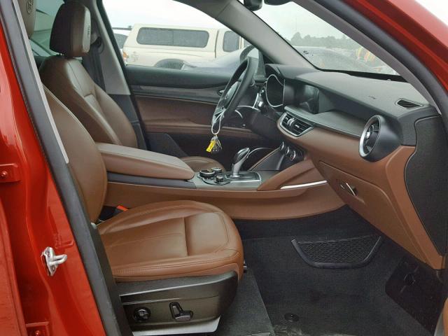 ZASFAKBN6J7B99809 - 2018 ALFA ROMEO STELVIO TI RED photo 5