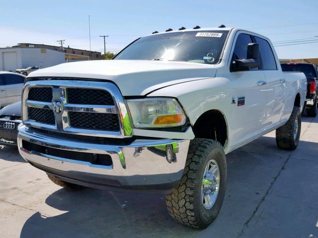 3C6UD5DL0CG154545 - 2012 DODGE RAM 2500 S WHITE photo 2