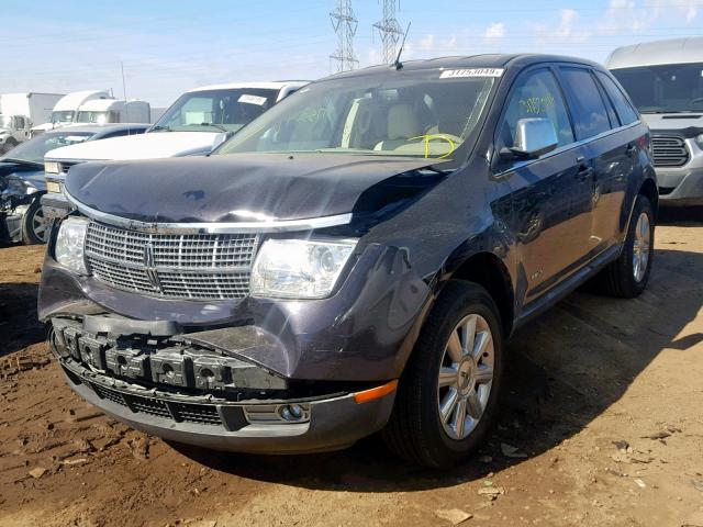 2LMDU68C57BJ33420 - 2007 LINCOLN MKX PURPLE photo 2