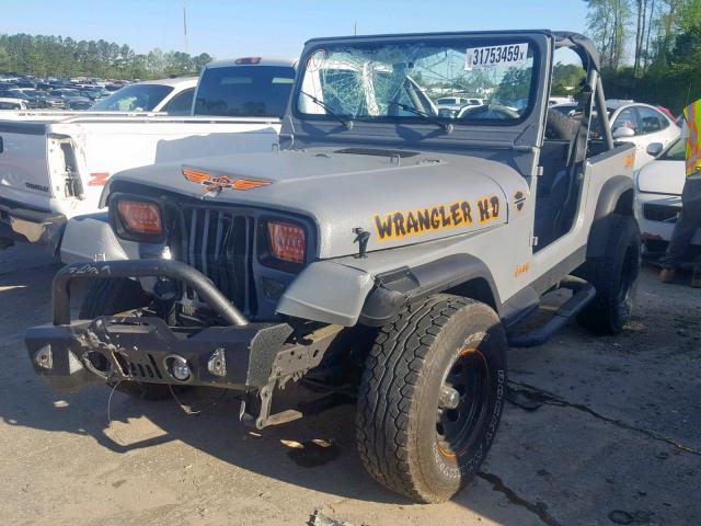 2J4FY39T0LJ512684 - 1990 JEEP WRANGLER / GRAY photo 2