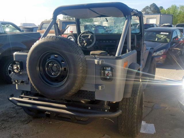 2J4FY39T0LJ512684 - 1990 JEEP WRANGLER / GRAY photo 4