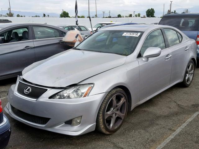 JTHBK262082067588 - 2008 LEXUS IS 250 SILVER photo 2