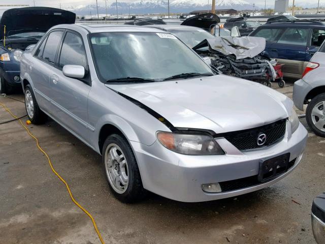 JM1BJ226221578360 - 2002 MAZDA PROTEGE DX SILVER photo 1