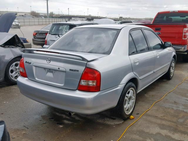 JM1BJ226221578360 - 2002 MAZDA PROTEGE DX SILVER photo 4