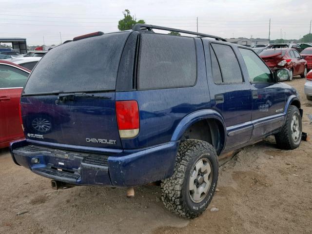 1GNDT13X13K162985 - 2003 CHEVROLET BLAZER BLUE photo 4