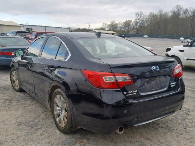 4S3BNAC66H3041663 - 2017 SUBARU LEGACY 2.5 BLACK photo 3