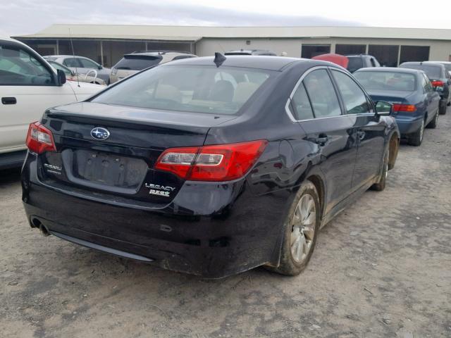 4S3BNAC66H3041663 - 2017 SUBARU LEGACY 2.5 BLACK photo 4
