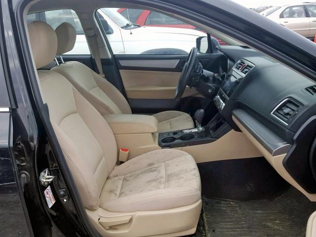 4S3BNAC66H3041663 - 2017 SUBARU LEGACY 2.5 BLACK photo 5
