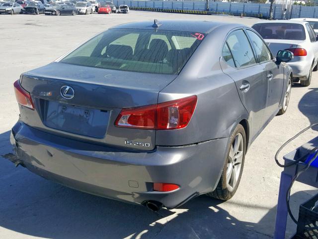 JTHBF5C20C5181639 - 2012 LEXUS IS 250 GRAY photo 4