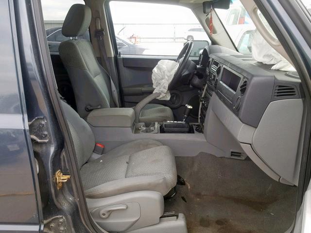 1J8HH48K27C505905 - 2007 JEEP COMMANDER CHARCOAL photo 5
