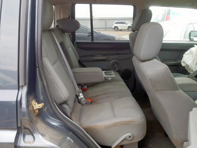 1J8HH48K27C505905 - 2007 JEEP COMMANDER CHARCOAL photo 6