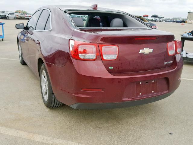 1G11C5SA1GF135096 - 2016 CHEVROLET MALIBU LIM BURGUNDY photo 3