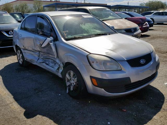 KNADE123376196911 - 2007 KIA RIO BASE GRAY photo 1