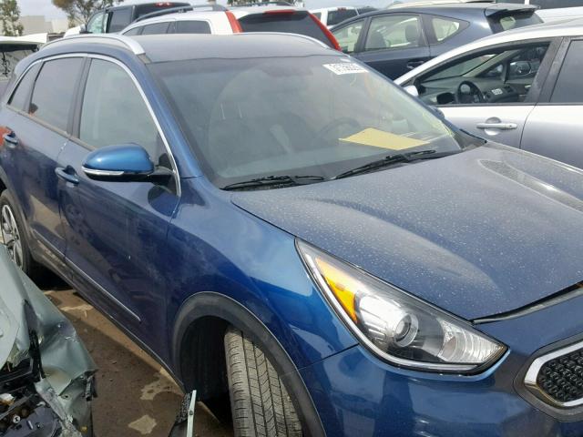 KNDCC3LC8H5075359 - 2017 KIA NIRO EX BLUE photo 1