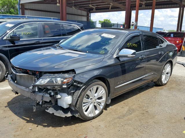 2G1165S37F9160391 - 2015 CHEVROLET IMPALA LTZ GRAY photo 2