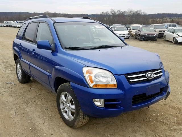 KNDJE723277345389 - 2007 KIA SPORTAGE E BLUE photo 1