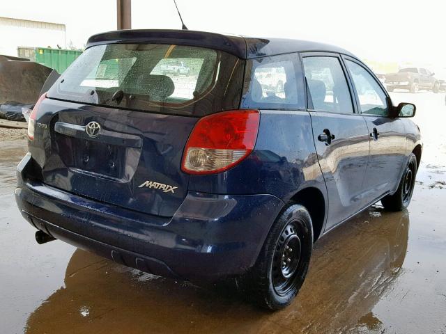 2T1KR32E13C055608 - 2003 TOYOTA MATRIX BLUE photo 4