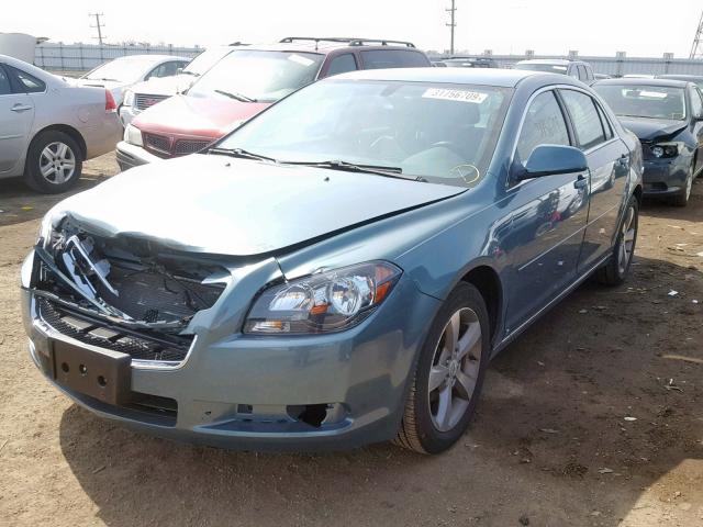 1G1ZJ57B89F179917 - 2009 CHEVROLET MALIBU 2LT GREEN photo 2