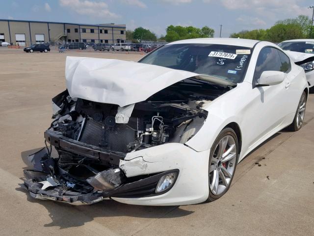 KMHHU6KH0BU052541 - 2011 HYUNDAI GENESIS CO WHITE photo 2