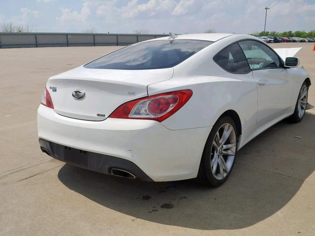 KMHHU6KH0BU052541 - 2011 HYUNDAI GENESIS CO WHITE photo 4