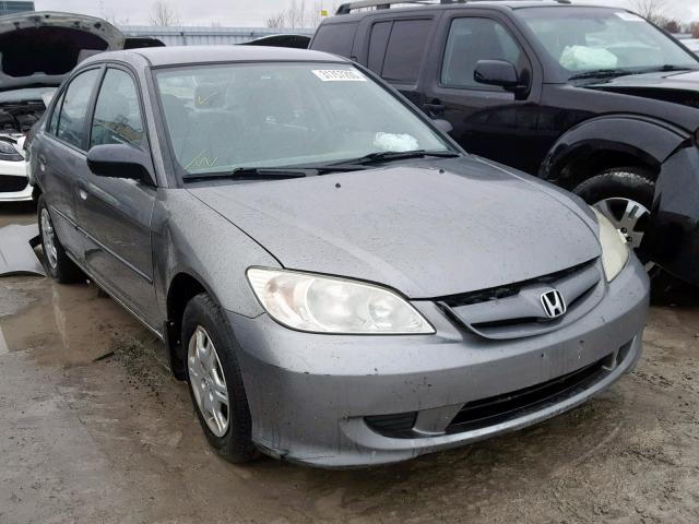 2HGES16305H017053 - 2005 HONDA CIVIC DX V GRAY photo 1