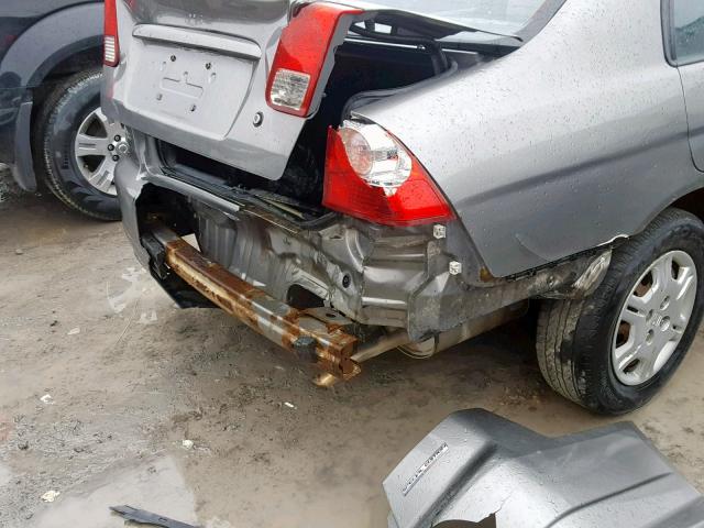 2HGES16305H017053 - 2005 HONDA CIVIC DX V GRAY photo 9