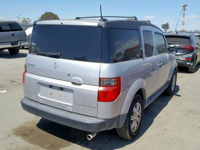 5J6YH28766L019419 - 2006 HONDA ELEMENT EX SILVER photo 4