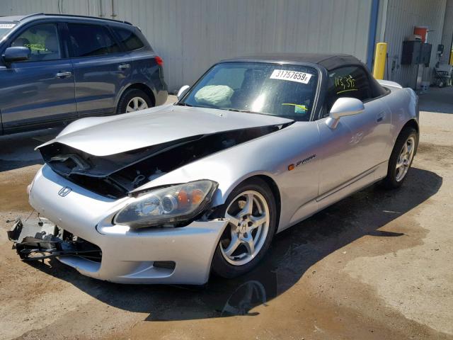 JHMAP11463T005485 - 2003 HONDA S2000 SILVER photo 2