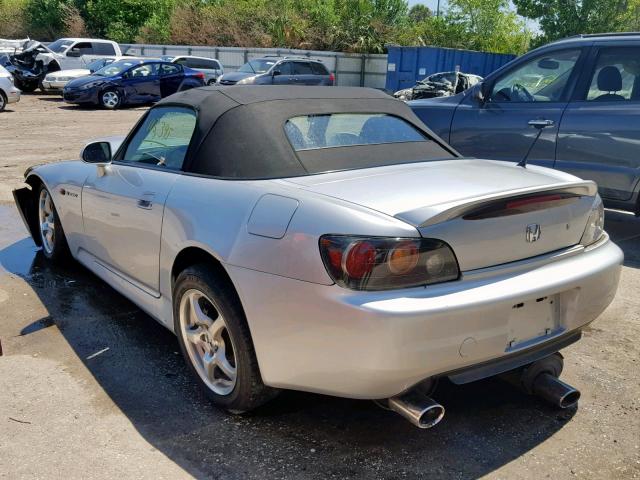 JHMAP11463T005485 - 2003 HONDA S2000 SILVER photo 3