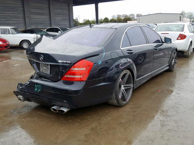 WDDNG77X68A143074 - 2008 MERCEDES-BENZ S 63 AMG BLACK photo 4