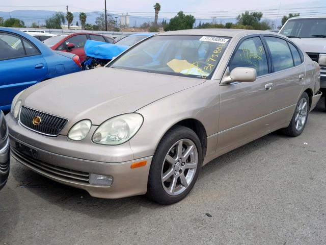 JT8BD69S310125305 - 2001 LEXUS GS 300 GOLD photo 2