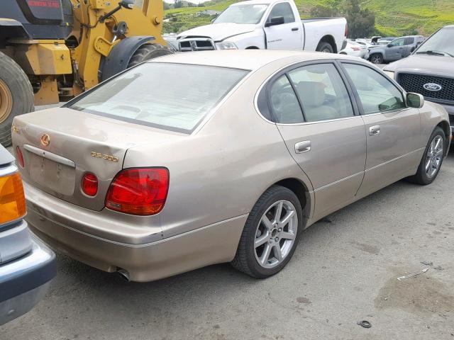 JT8BD69S310125305 - 2001 LEXUS GS 300 GOLD photo 4