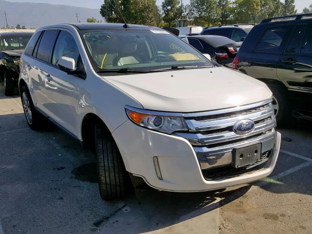 2FMDK3JC8DBA95428 - 2013 FORD EDGE SEL WHITE photo 1