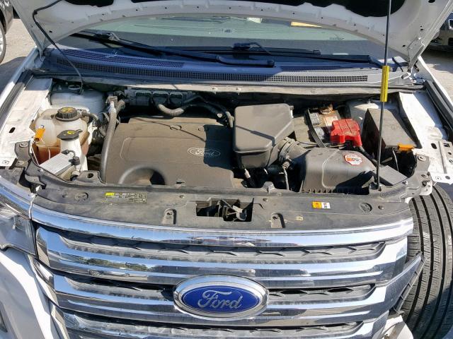 2FMDK3JC8DBA95428 - 2013 FORD EDGE SEL WHITE photo 7