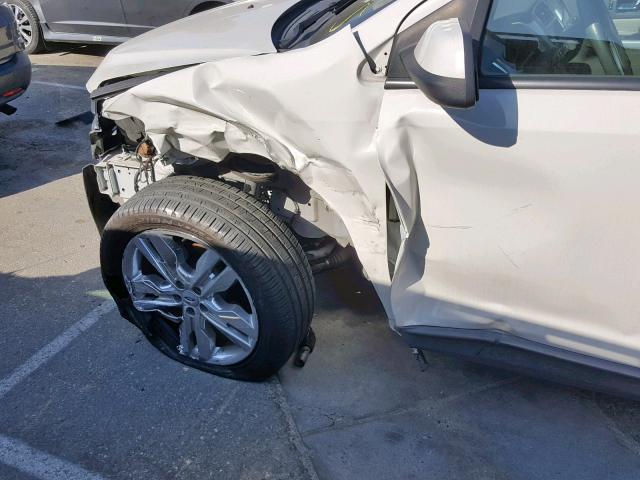 2FMDK3JC8DBA95428 - 2013 FORD EDGE SEL WHITE photo 9